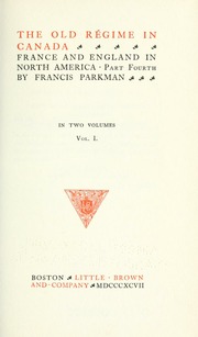 Cover of edition oldregimeincana01park