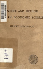 Cover of edition scopeandmethodof00sidguoft