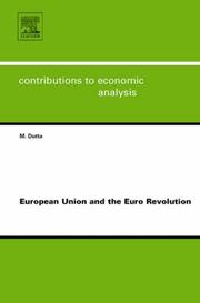 Cover of: European Union and the Euro Revolution, Volume 283 (Contributions to Economic Analysis) (Contributions to Economic Analysis)