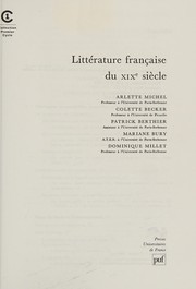 Cover of: Littérature française du XIXe siècle