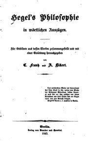 The philosophy of Hegel by Georg Wilhelm Friedrich Hegel