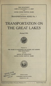 Cover of: Transportation on the Great lakes.