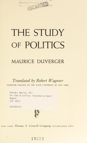 Cover of: The study of politics.