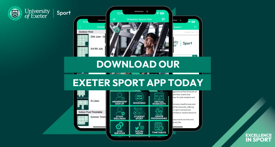 Click here to download our Exeter Sport app today.