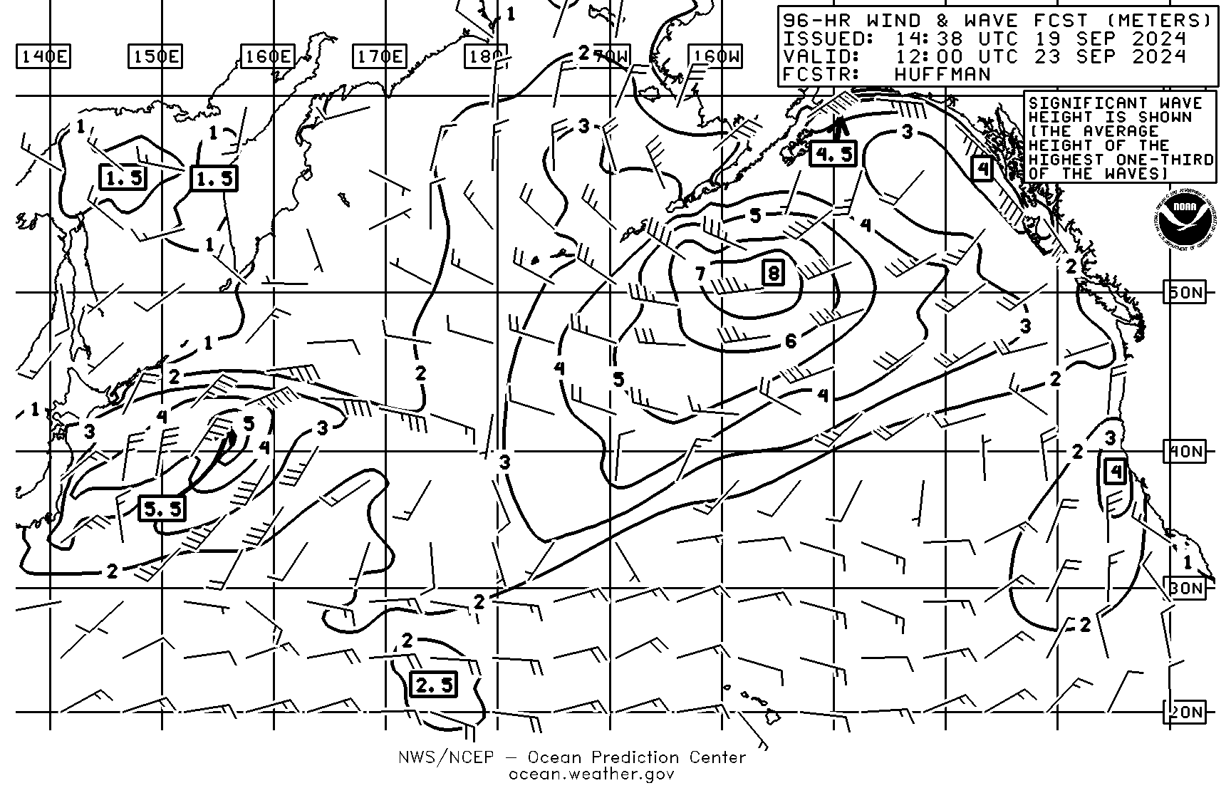 96 hour Pacific wind/wave