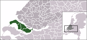 Goeree-Overflakkee mèt de aw gemeintegrenze