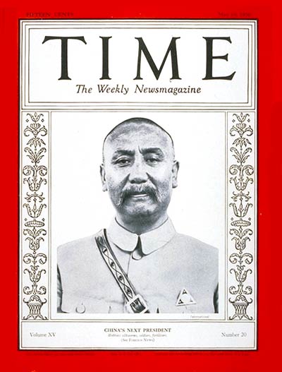 Couverture du magazine time du 19 mai 1930.