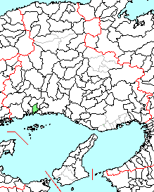 兵庫県揖保川町、県内位置図