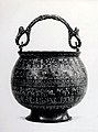 Bobrinsky Bucket, a bronze cauldron decorated with human figures. From 1163 CE, Herat, Afghanistan. (Hermitage Museum)[170]