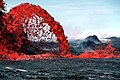 Image 68Incandescent Pahoeoe Fountain at Shield volcano, by J.D. Griggs, USGS (from Wikipedia:Featured pictures/Sciences/Geology)