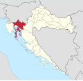 Collocatio finium regionis in Croatia.