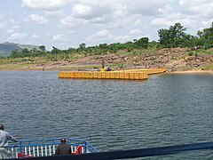 Pier and shoreline of Dodi Island.