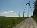 Windgeneratoren am Kamm des Lévézou