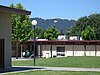 Amador Valley High School, looking across the quad from "B" building