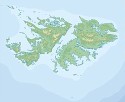 Cerro Alberdi ubicada en Islas Malvinas