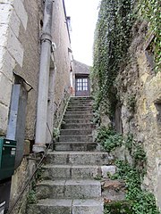 Escalier adjacent au chemin de Puyraton.