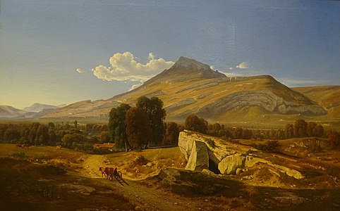 Vista tomada en Saint-Égrève (1844), Musée de Grenoble.