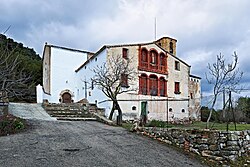 Ermita de Santa Maria and Casa de Colònies, Font Rubí