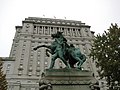 Boer War Memorial with Sun Life Building in background