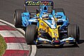 Fernando Alonso pilotando o modelo R26 no GP do Canadá de 2006.