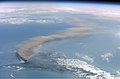 Image 24A 2002 eruption of Mount Etna, a volcano on the Italian island of Sicily, viewed from the International Space Station. (Credit: NASA, with image edits by User:Darkone.) (from Portal:Earth sciences/Selected pictures)