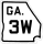 State Route 3W marker