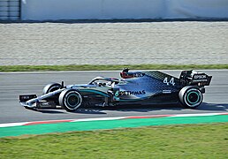 Der F1 W11 EQ Performance bei den Vorsaisontests noch in Silber