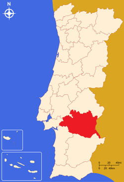 Localização do Alentejo Central