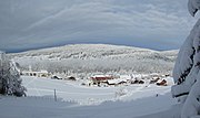 Vue d'Entre-les-Fourgs en hiver.