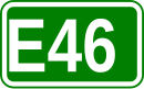 Zeichen der Europastraße 46