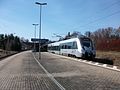 Triebwagen der S-Bahn Mitteldeutschland im Bahnhof Lichtentanne (2016)