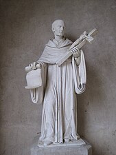 Bernard de Clairvaux à l'entrée du château.