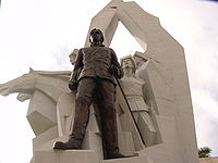 Het standbeeld van Ignacio Agramonte op de Plaza de la Revolucion