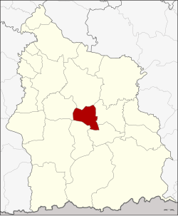 District location in Sisaket province