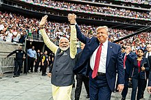 Narendra Modi u l-President Amerikan Donald Trump fl-2019.