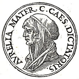 Aurelia Cotta in "Promptuarii Iconum Insigniorum", 1553