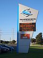 Sharkies Leagues Club Sign