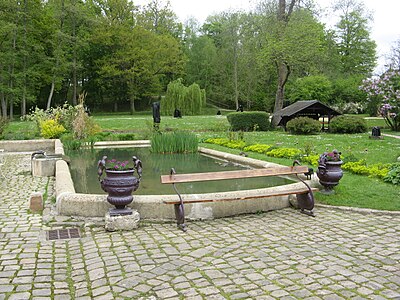 Le bassin du Moulin de Villeneuve.