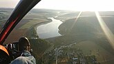 Gesamtblick auf die Talsperre