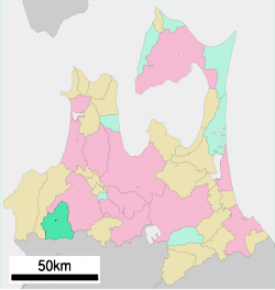 Lokasi Nishimeya di Aomori Prefecture