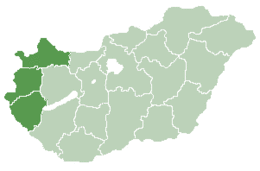 Transdanubio Occidentale – Localizzazione