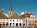 The Small Square (German: Der kleine Ring, Romanian: Piața Mică) in Sibiu (German: Hermannstadt)