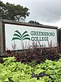 The main entrance into the Greensboro College campus