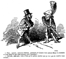 Caricature de Berlioz et d'Azevedo