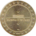 Reverso dunha medalla co logotipo da Monnaie de Paris.