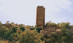 As torres d'o castillo de Ruesta