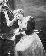 Portrait de la pianiste et compositrice Cécile Chaminade.