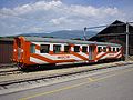 Restaurant car Br 26 at Orbe railway station, 2003