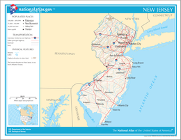 New Jersey – Mappa