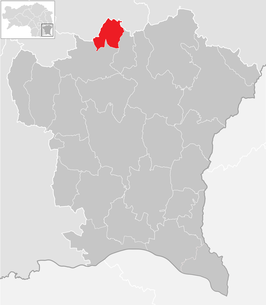 Lage der Gemeinde Eichkögl im Bezirk Südoststeiermark (anklickbare Karte)